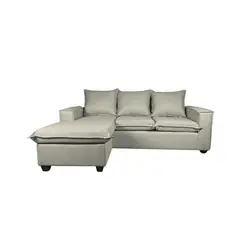 GENERICO - SOFA SECCIONAL MADRID CON 200X160 L INTERCAMBIABLE -COLOR BEIGE