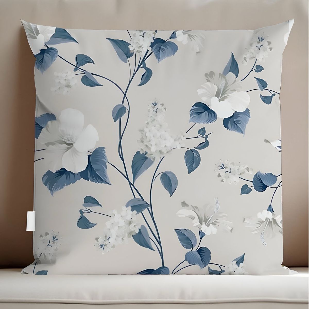 GENERICO - Pack 2 Fundas de lino estampado