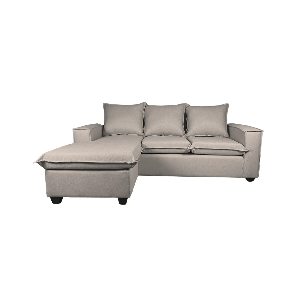 GENERICO - SOFA SECCIONAL MADRID CON 200X160 L INTERCAMBIABLE -COLOR ARENA