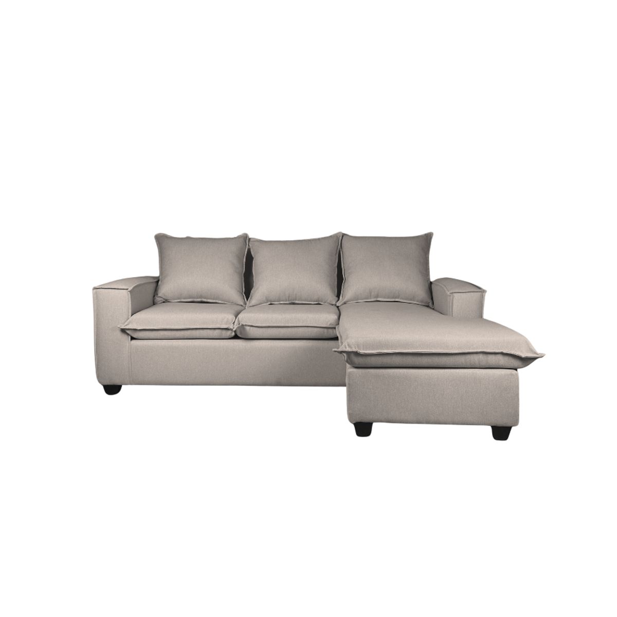 GENERICO - SOFA SECCIONAL MADRID CON 200X160 L INTERCAMBIABLE -COLOR ARENA