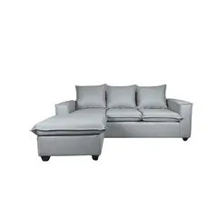 GENERICO - SOFA SECCIONAL MADRID CON 200X160 L INTERCAMBIABLE -COLOR GRIS CLARO
