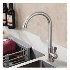 GENERICO - Llave Lavaplatos Monomando Cuello Cisne De Un Agua