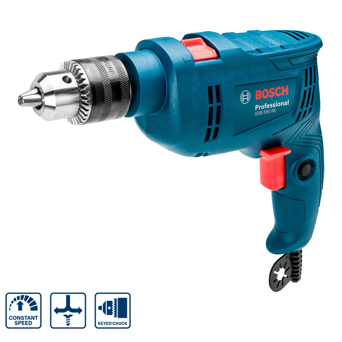 BOSCH - Taladro Percutor Bosch Gsb 550 Re 550w