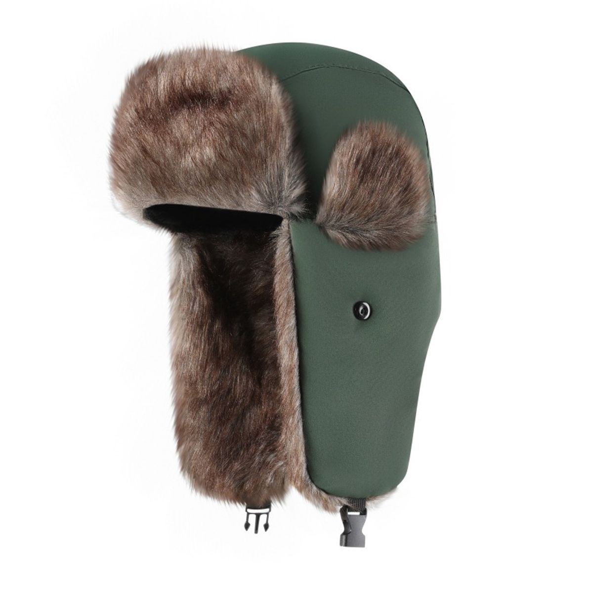 EDWINAYY - Gorrogorro Ruso Unisex Cálido De Lona Invierno Mod Aviador