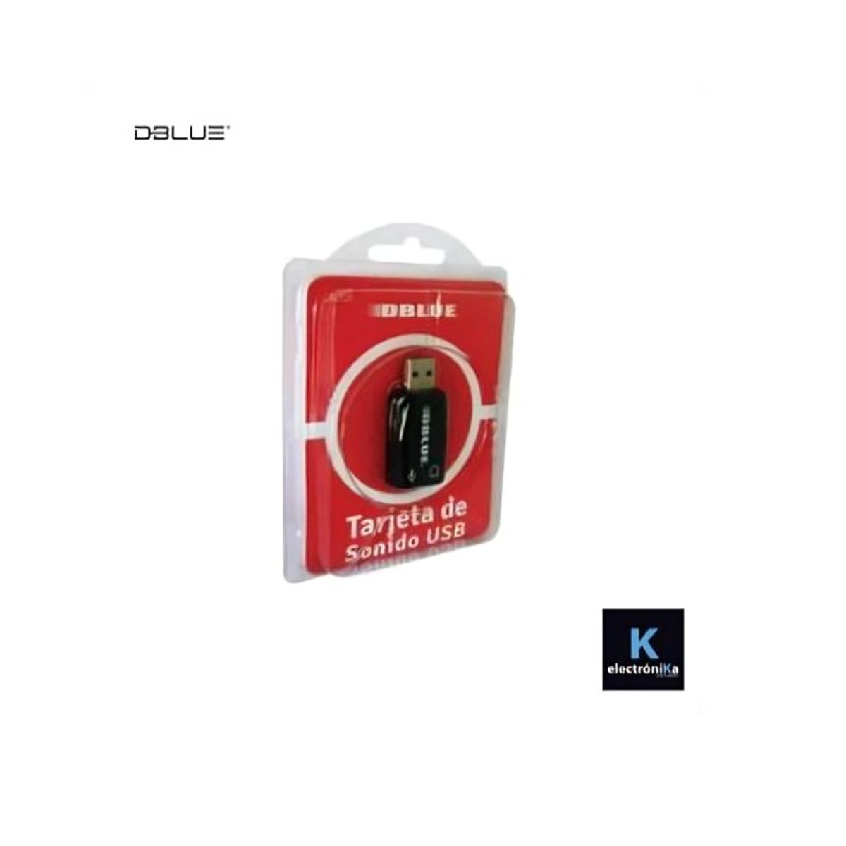 DBLUE - TARJETA DE SONIDO DBLUE CON CONEXION USB BLACK