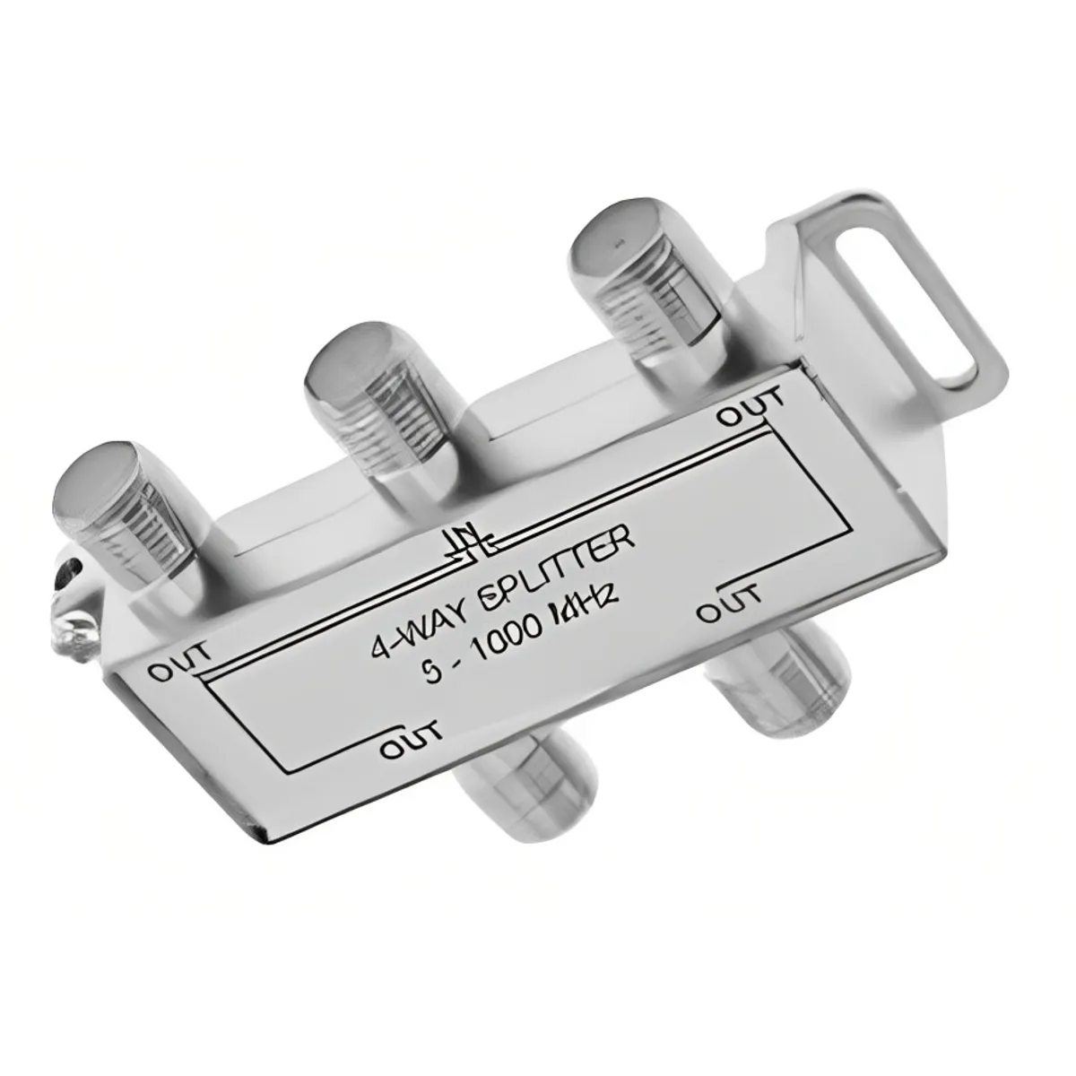 DBLUE - SPLITTER COAXIAL TELEVISIÓN SATELITAL 5-2400MHZ 4 SALIDAS