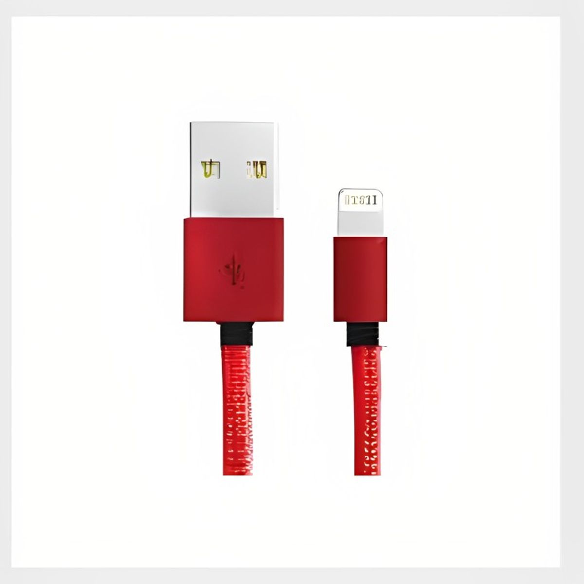 DBLUE - CABLE USB PARA IPHONE 5 6 IPAD RED 1MT