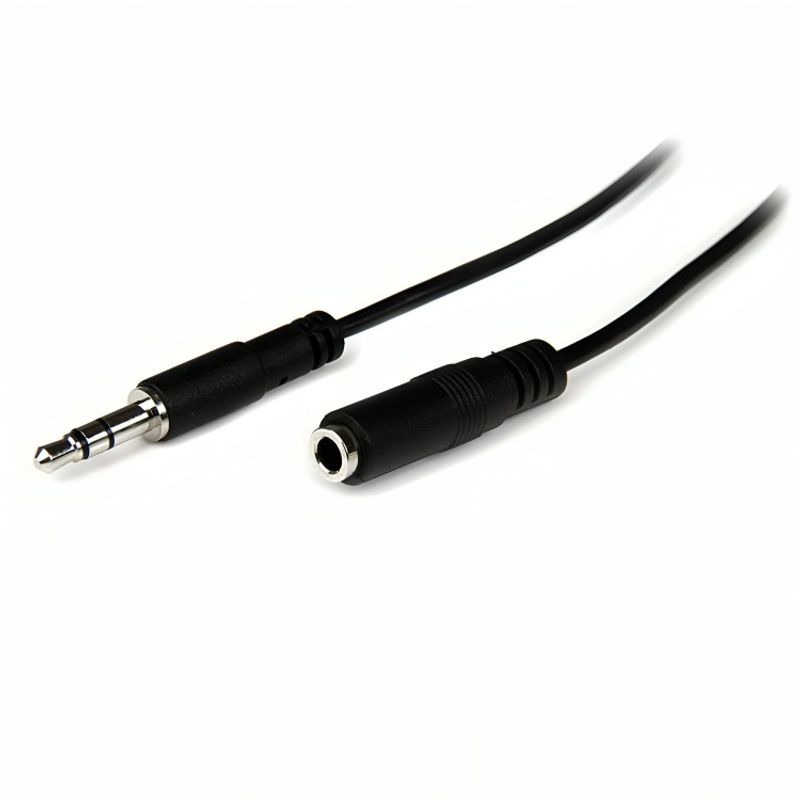 OEM - SET X2 CABLE EXTENSION AUDIO PLUG STEREO 35 MACHO HEMBRA 1 MTS