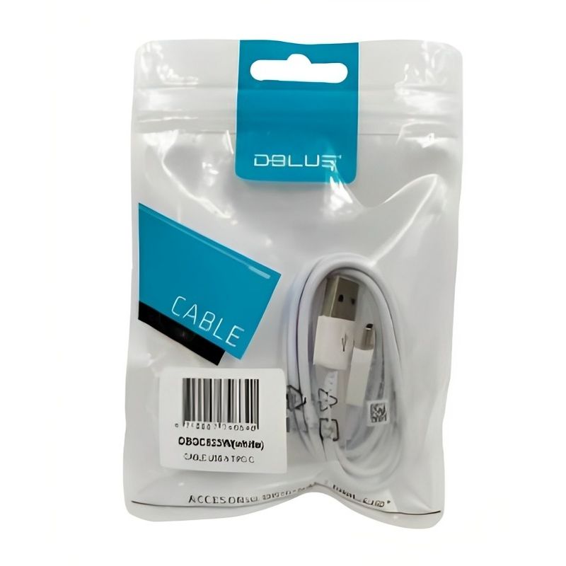 DBLUE - CABLE TIPO C PARA CELULARES WHITE.