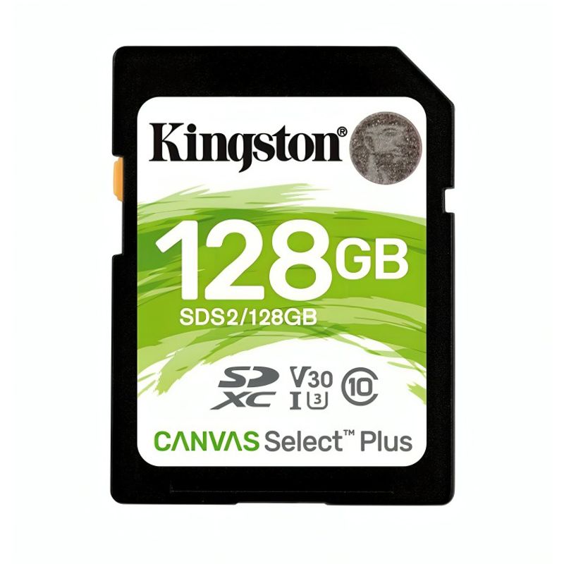 KINGSTON - MEMORIA SD CANVAS SDS2128GB-128GB 100MBS KINGSTON VERDE