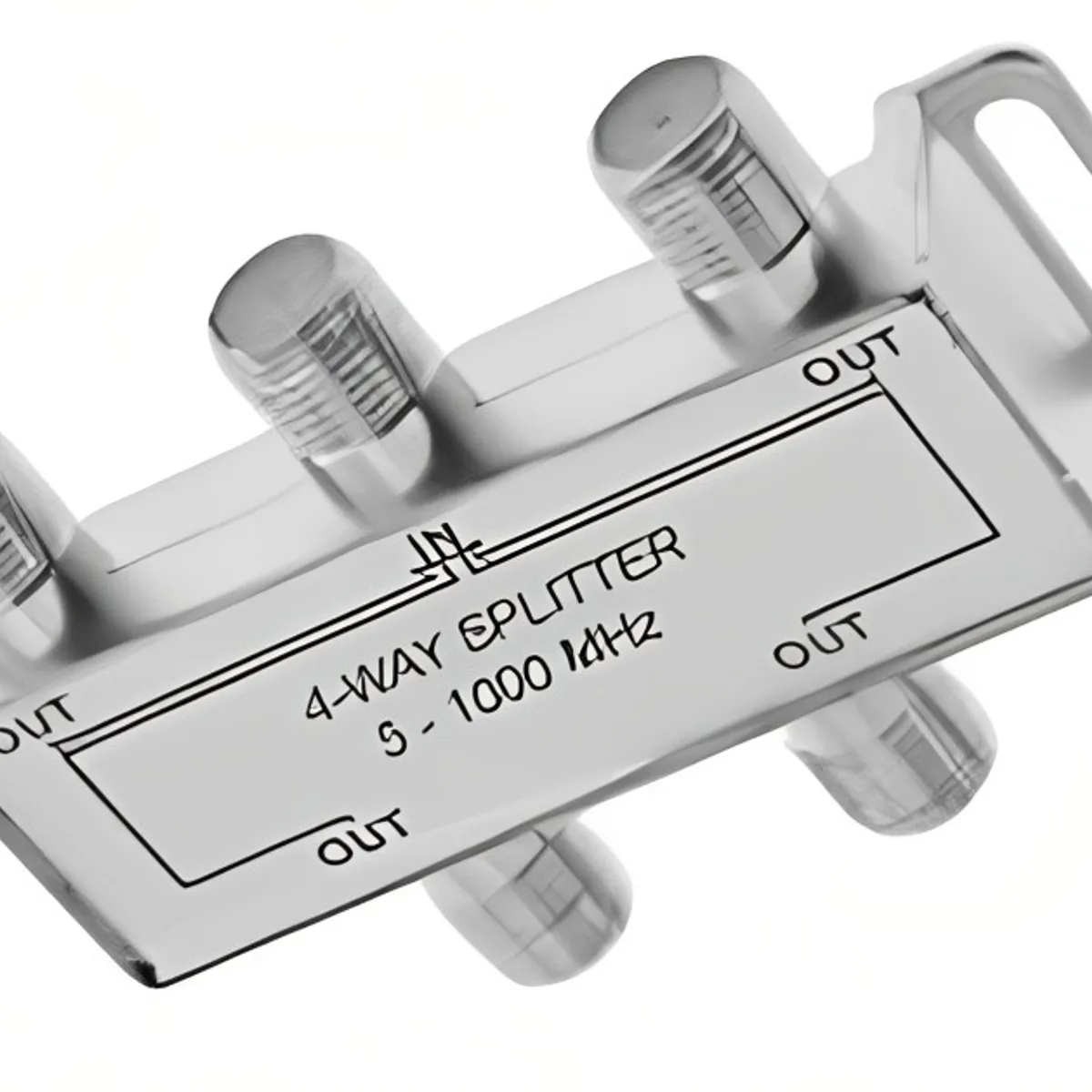 DBLUE - SPLITTER COAXIAL TELEVISIÓN SATELITAL 5-2400MHZ 4 SALIDAS