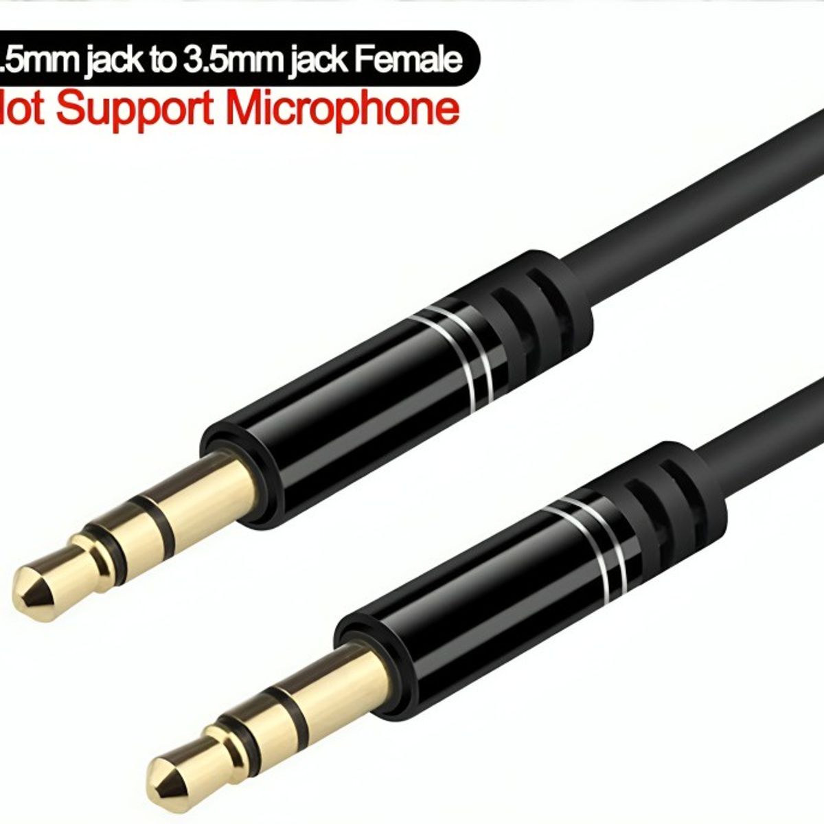 OEM - CABLE AUDIO PLUG DRADO 35 STEREO A PLUG 35 STEREO 80CM