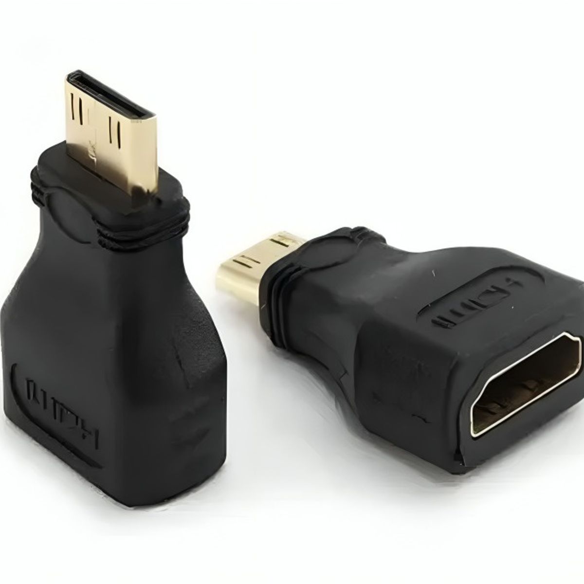 GENERICO - Set x2 Copla Hdmi Hembra A Mini Hdmi Macho Recto