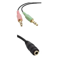 DBLUE - CABLE ADAPTADOR AURICULARES HEMBRA 35 A DOBLE MACHO 35MM