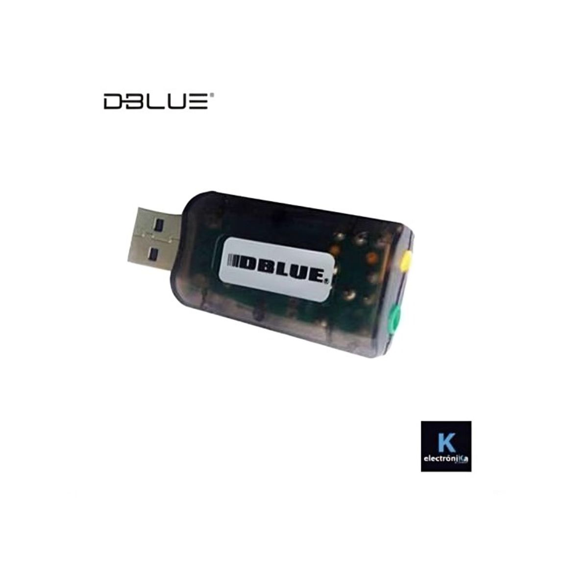 DBLUE - TARJETA DE SONIDO DBLUE CON CONEXION USB BLACK