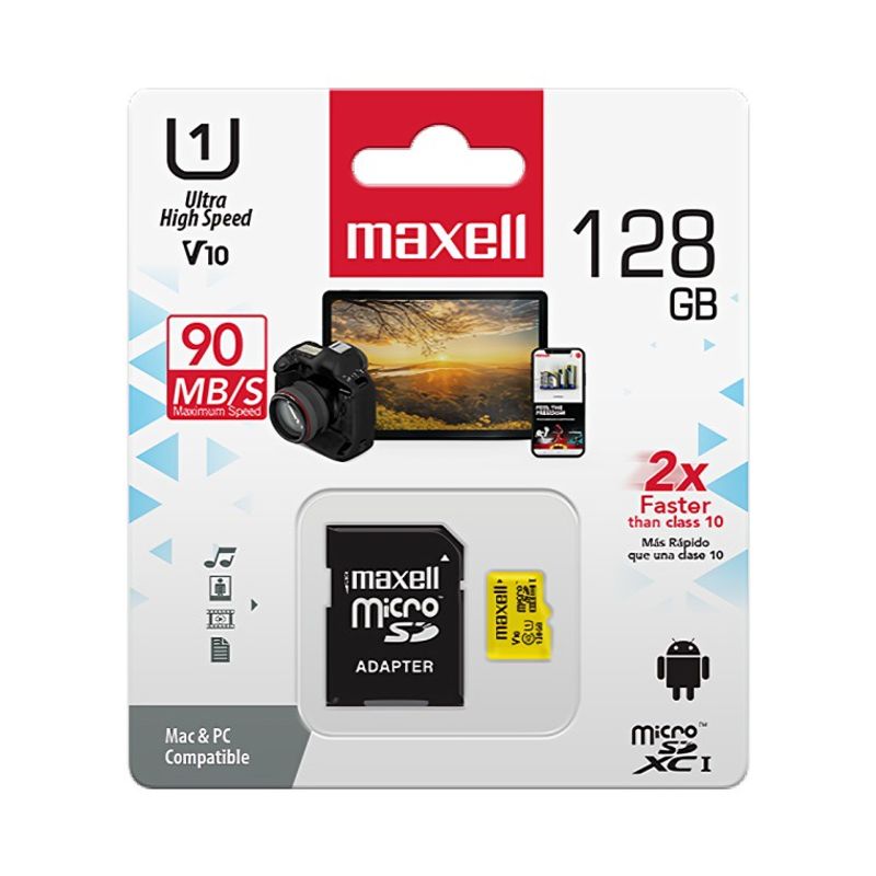 MAXELL - MEMORIA MICRO SD 128GB MAXELL