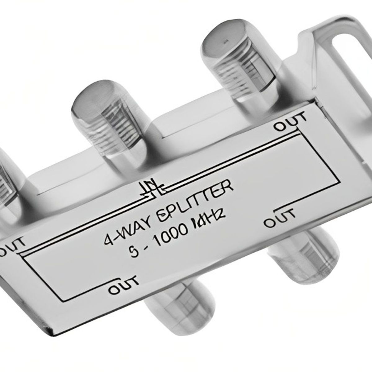 DBLUE - SPLITTER COAXIAL TELEVISIÓN SATELITAL 5-2400MHZ 4 SALIDAS