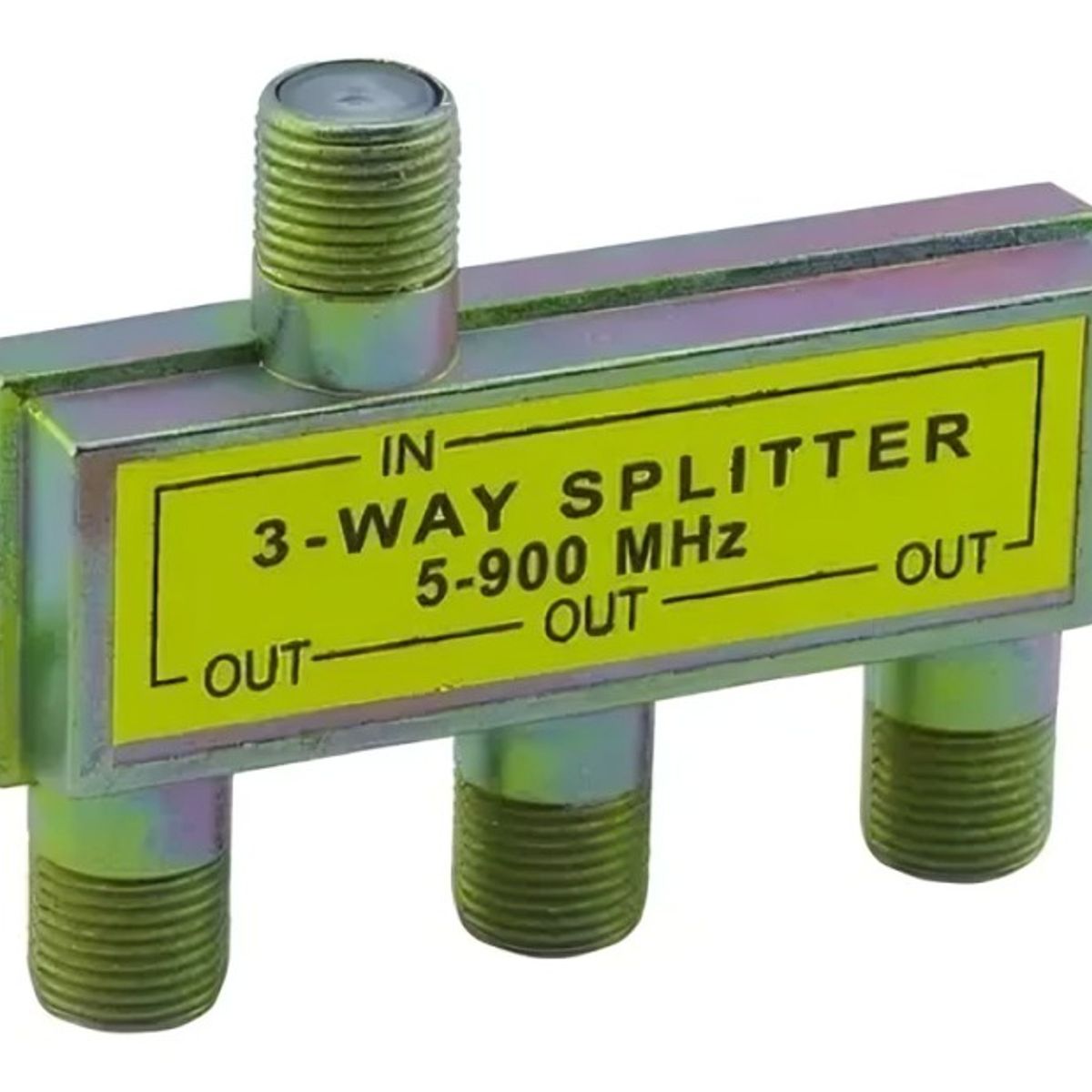 GENERICO - set x2 Splitter 1 Entrada X 3 Salida Dorado