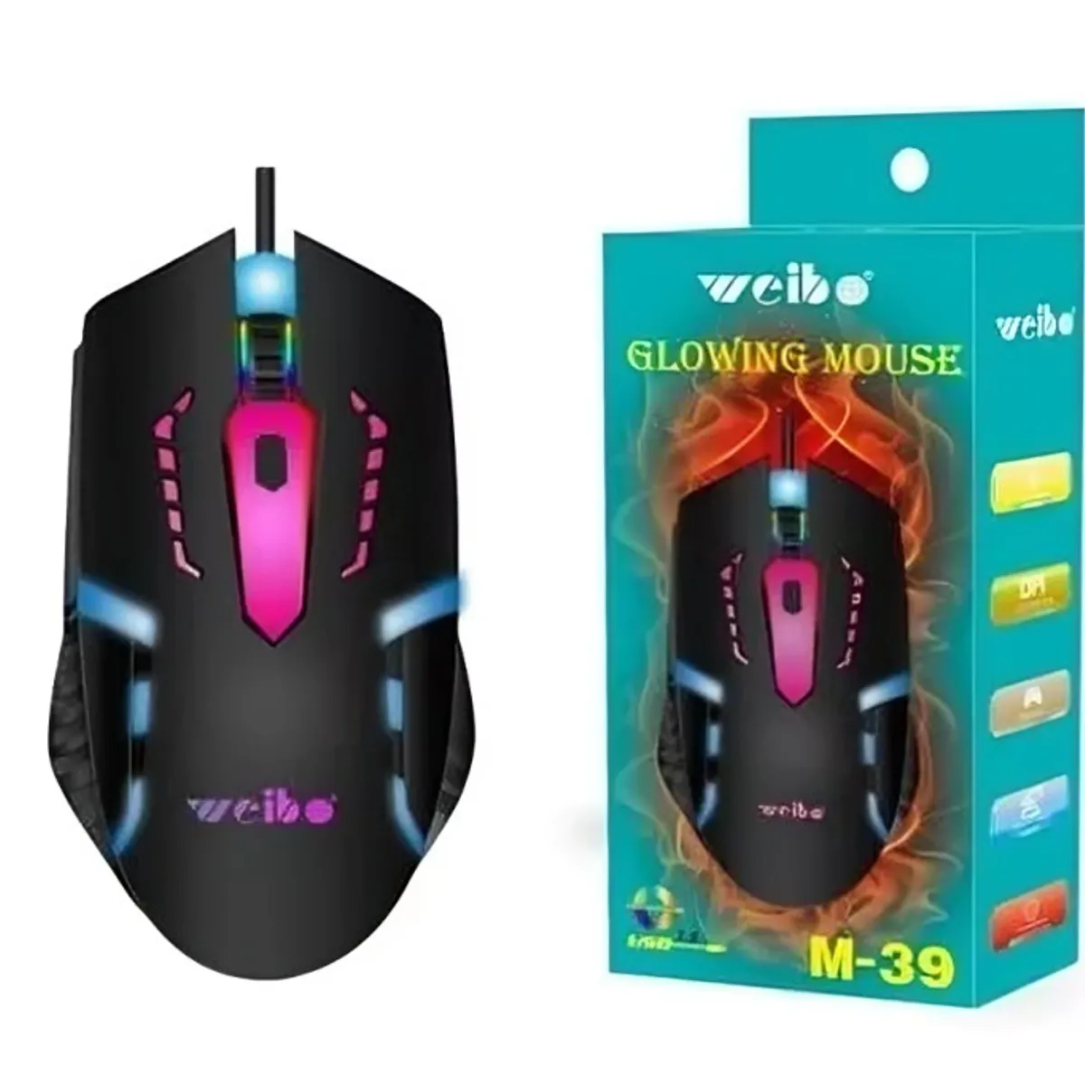GENERICO - Mouse Gamer Weibo Con Luces Para Pc