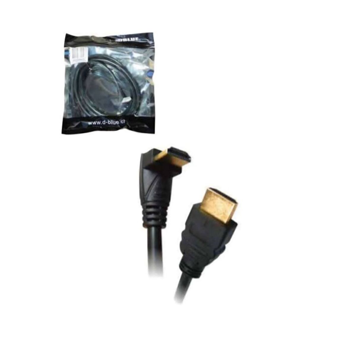 GENERICO - Cable Extension Hdmi Macho A Macho Angulo 90