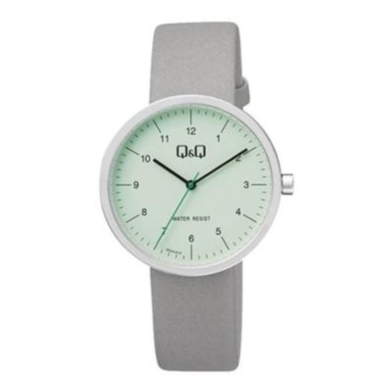 Q&Q - Reloj Qc24j315y Mujer Analogo Cuero - Plateado