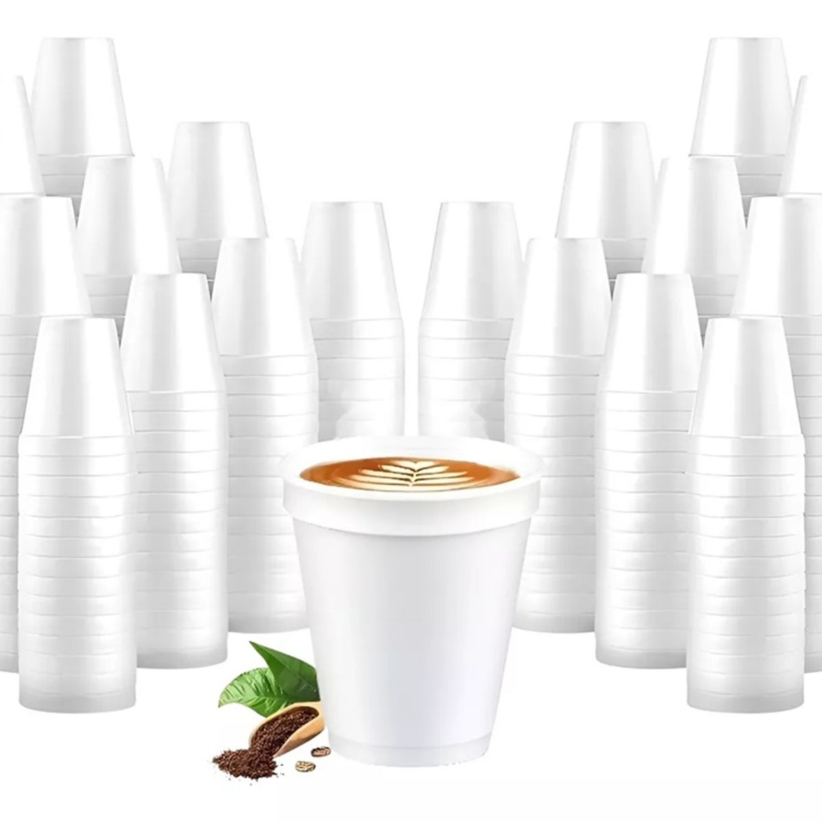 1000 Vasos Desechables Vasos Plumavit Termico Vaso 6oz177ml Bebidas Calientes Vasos De Plumavit Cafe, marca PASTELERIUSCL - Foto Principal