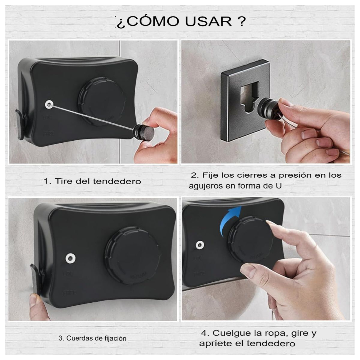 GENERICO - Perchero Plegable Soporte 44 Lbs