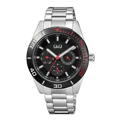 Q&Q - Reloj Aa42j422y Hombre Analogo Metal - Plateado
