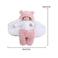 FRAZADA MANTA BEBÉ DE OSO COBERTOR ROSA