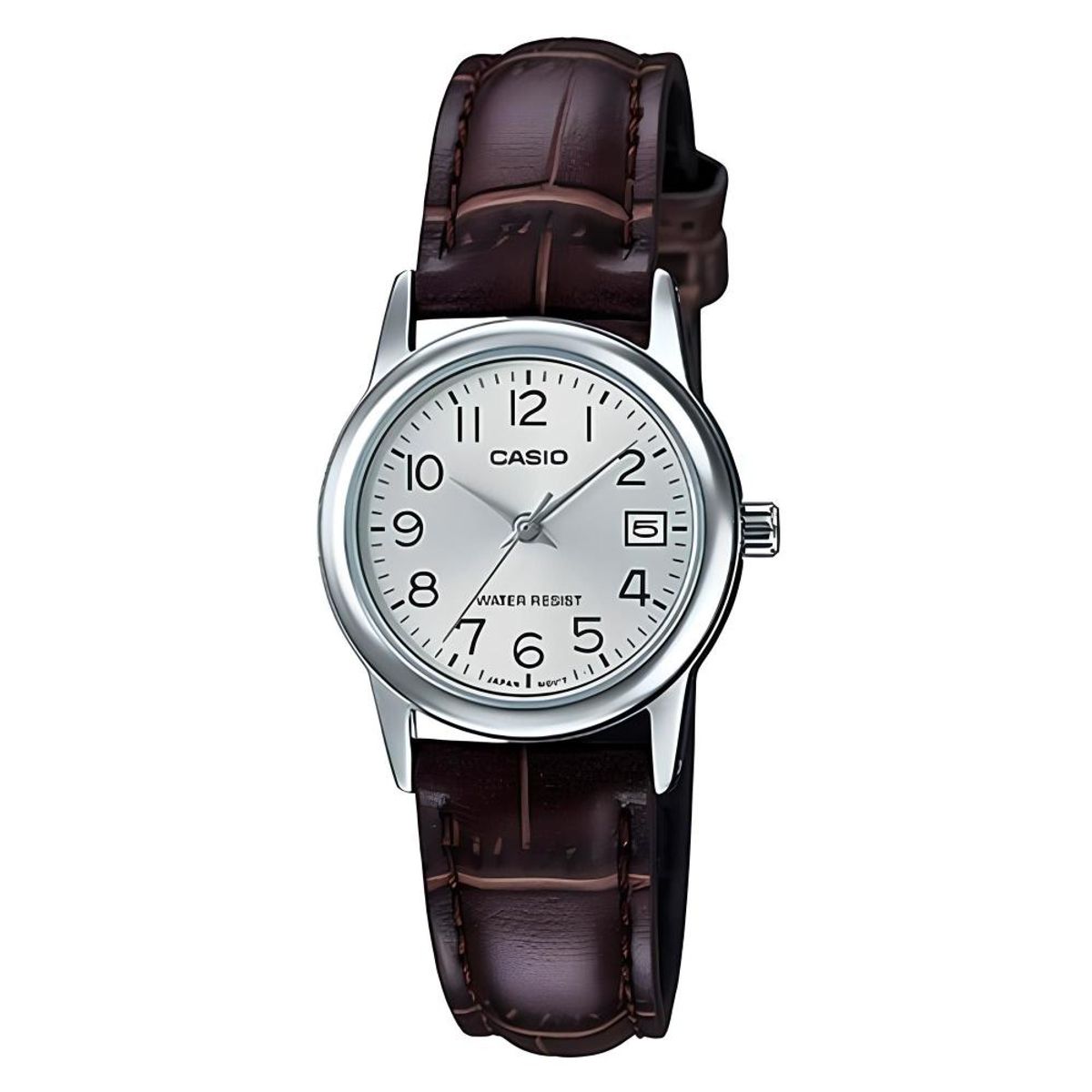 CASIO - Reloj Ltp-V002l-7b2 Mujer Analogo Cuero - Plateado