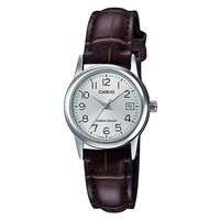 Reloj Ltp-V002l-7b2 Mujer Analogo Cuero - Plateado