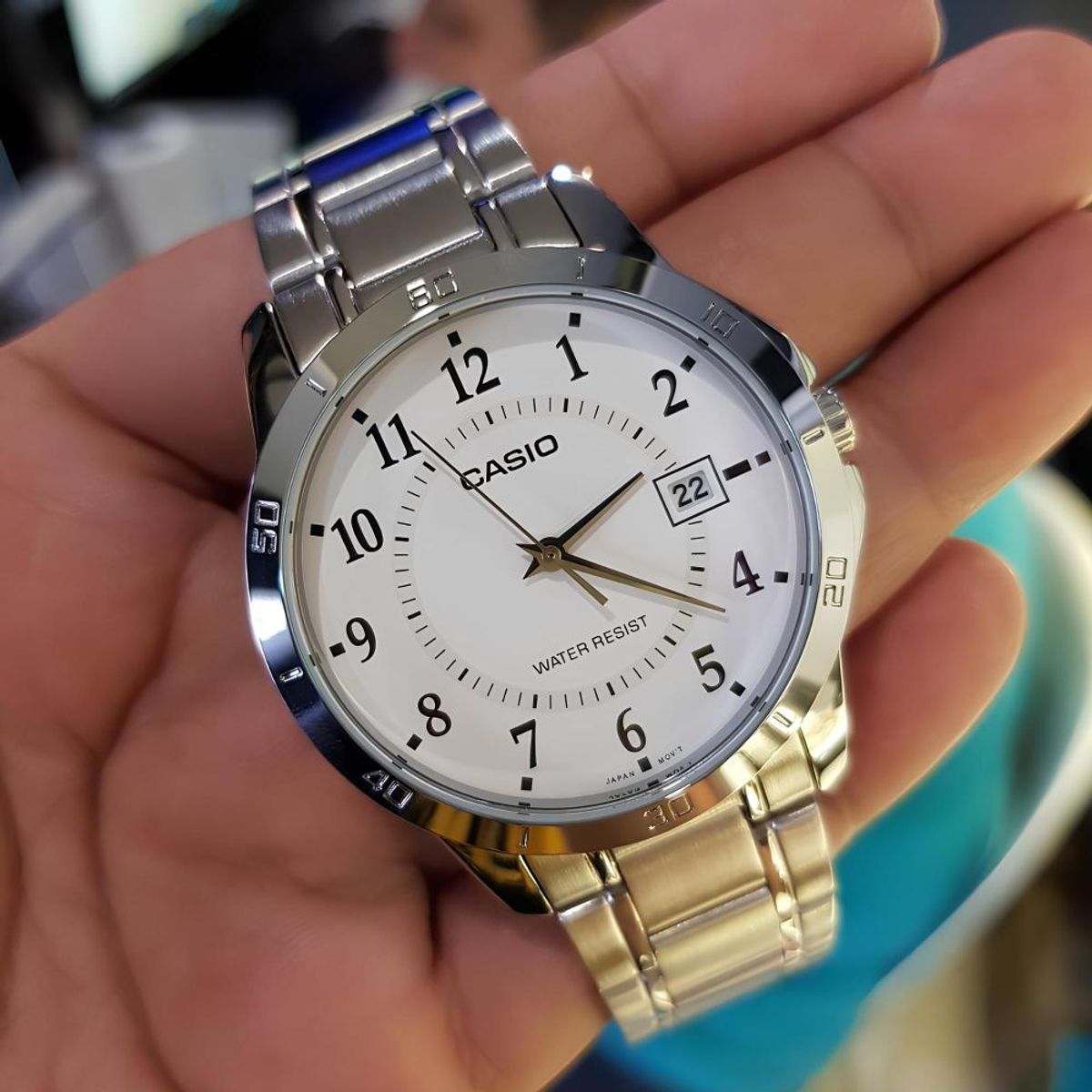 CASIO - Reloj Mtp-V004d-7b Hombre Analogo Metal - Plateado