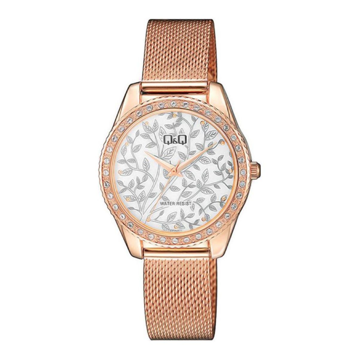 Q&Q - Reloj Qz59j071y Mujer Analogo Metal - Rosa