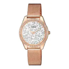 Q&Q - Reloj Qz59j071y Mujer Analogo Metal - Rosa