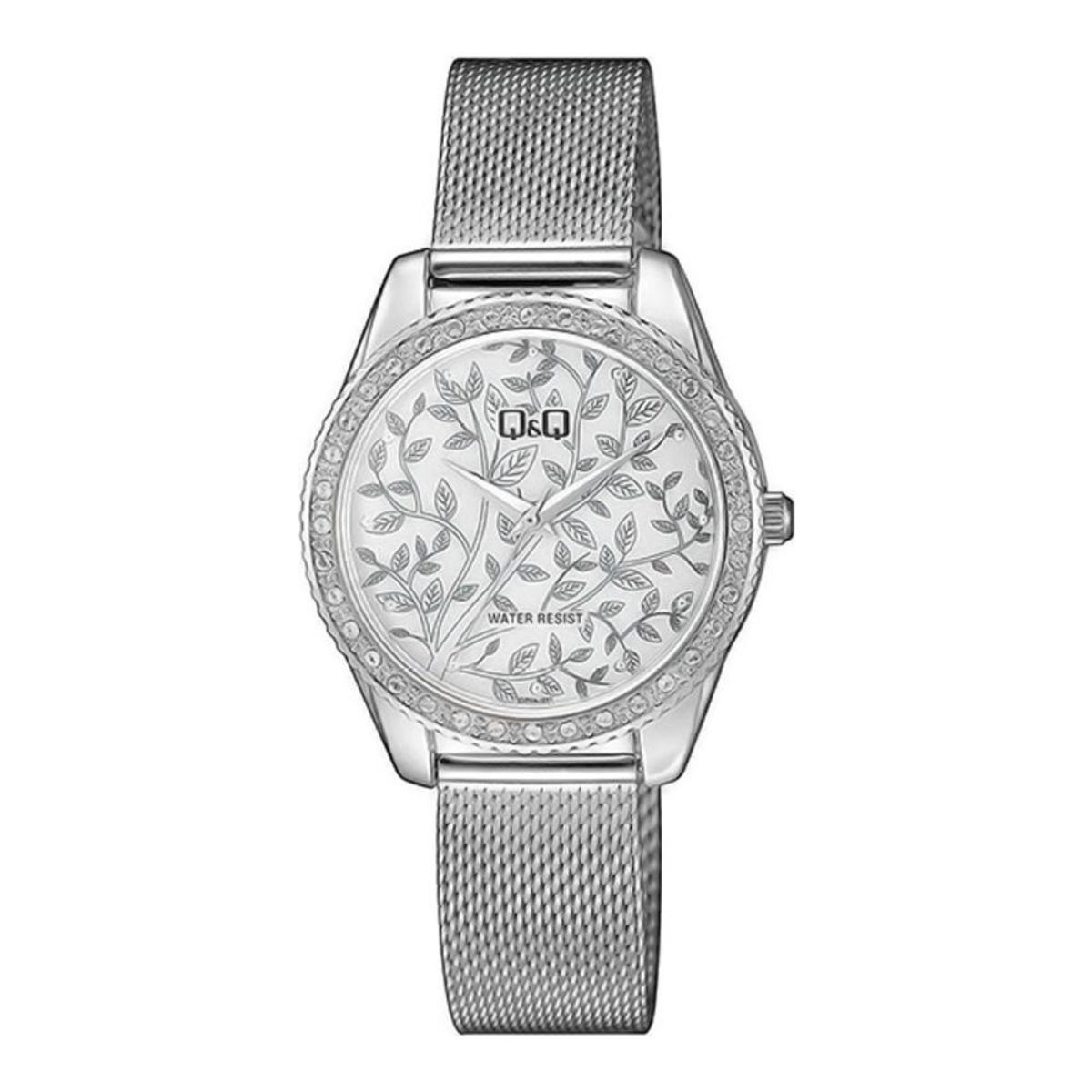 Q&Q - Reloj Qz59j231y Mujer Analogo Metal - Plateado