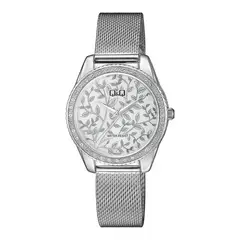 Q&Q - Reloj Qz59j231y Mujer Analogo Metal - Plateado