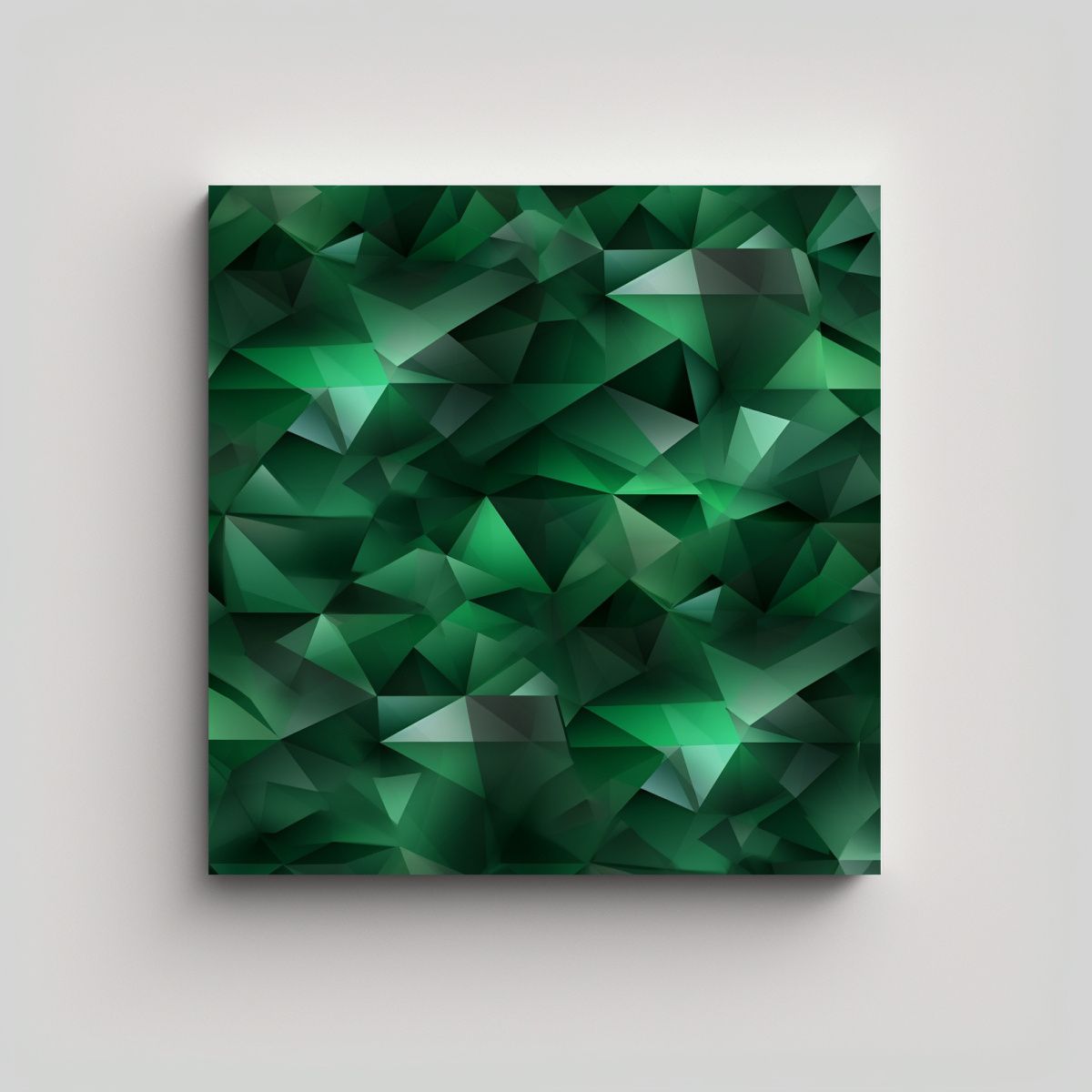 GENERICO - Pinturas Geométricas Verdes Forestales Para 50x50 Cm