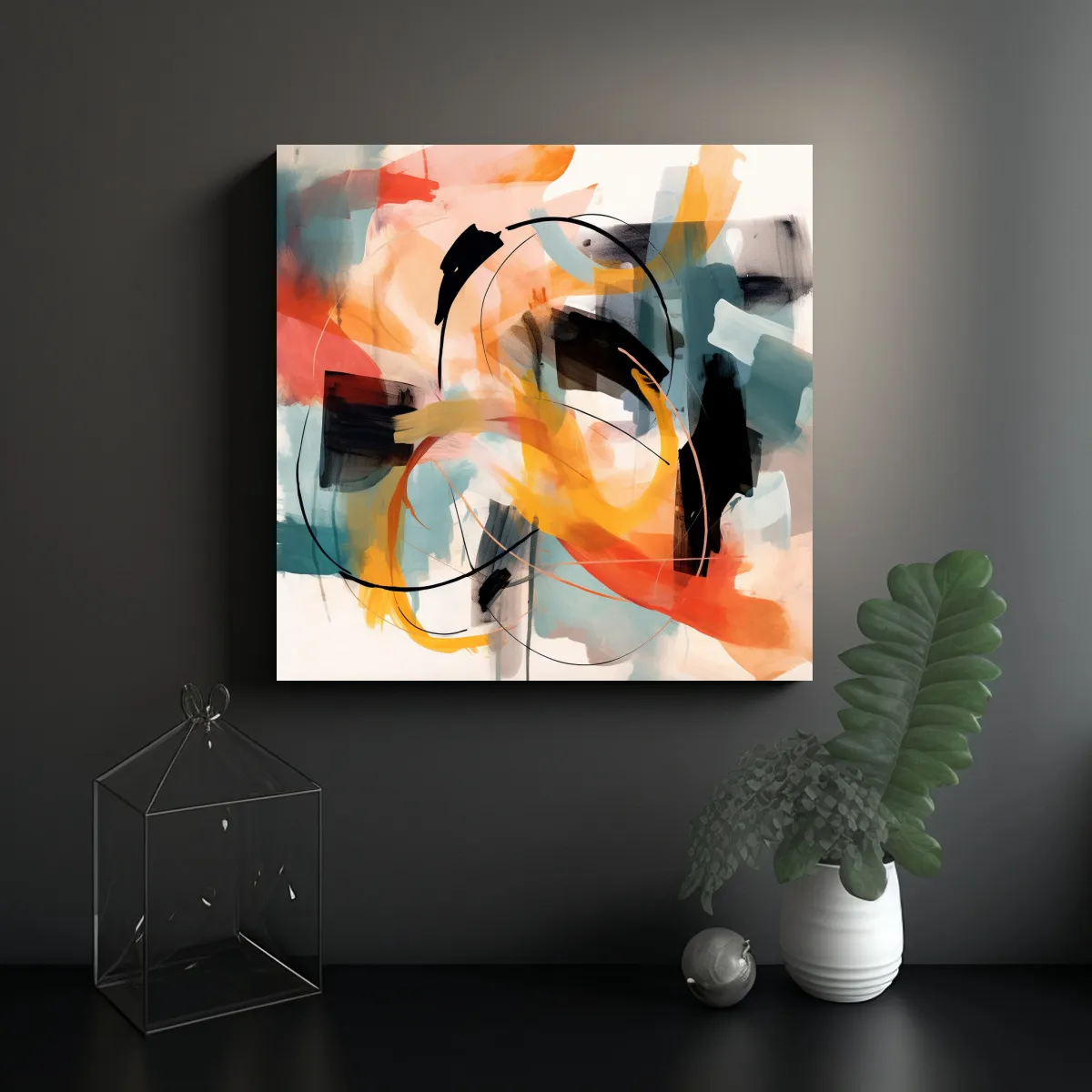 GENERICO - Pinturas Decorativas Abstractas Modernas De Alta 60x60 Cm
