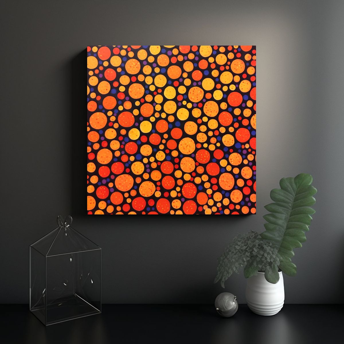 GENERICO - Pintura En Aerosol Minimalista Moderna Expresando 50x50 Cm