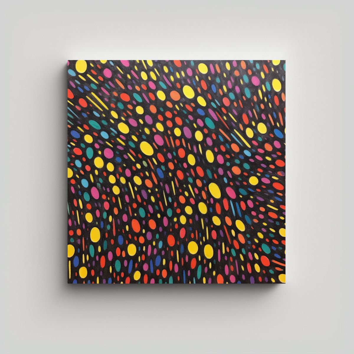 GENERICO - Cuadro Impreso Mural Minimalista De Crayón Arte 50x50 Cm