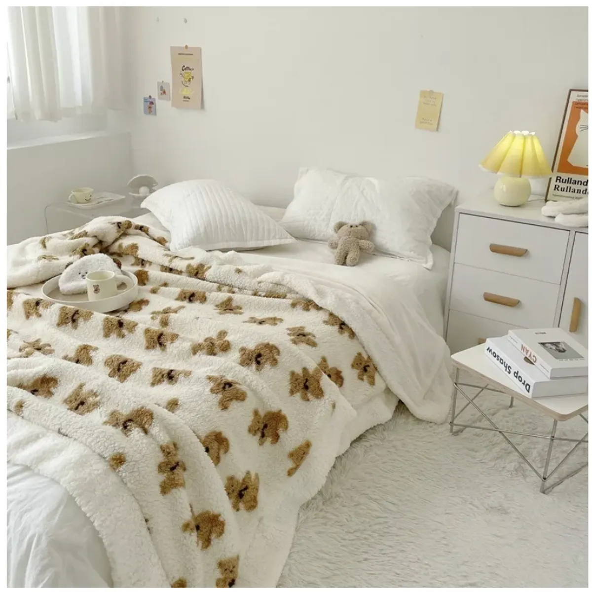 HOMER DESIGN - Frazada Manta Sherpa Polar Termica Hmmt1 1.5 Plazas 150*200cm