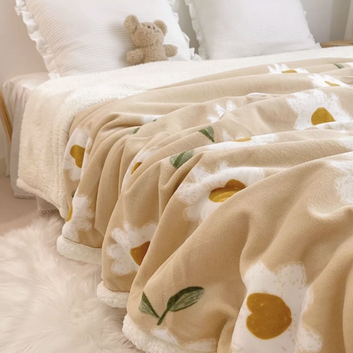 HOMER DESIGN - Frazada Manta Sherpa Polar Termica 1.5 Plazas 150*200cm hmmt29