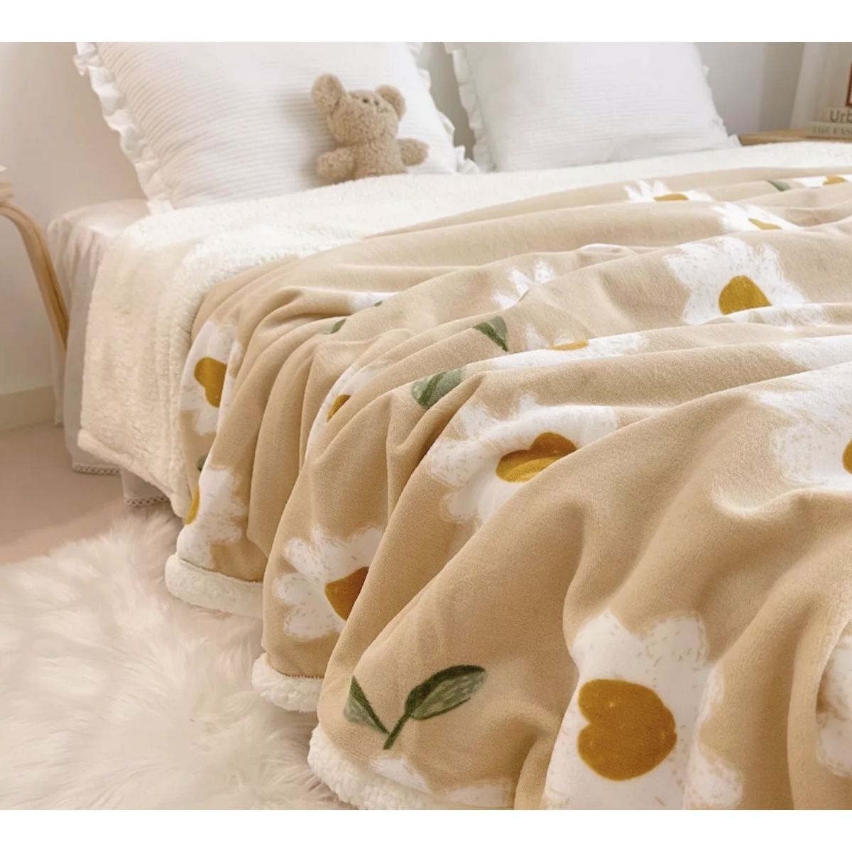 HOMER DESIGN - Frazada Manta Sherpa Polar Termica 1.5 Plazas 150*200cm hmmt29