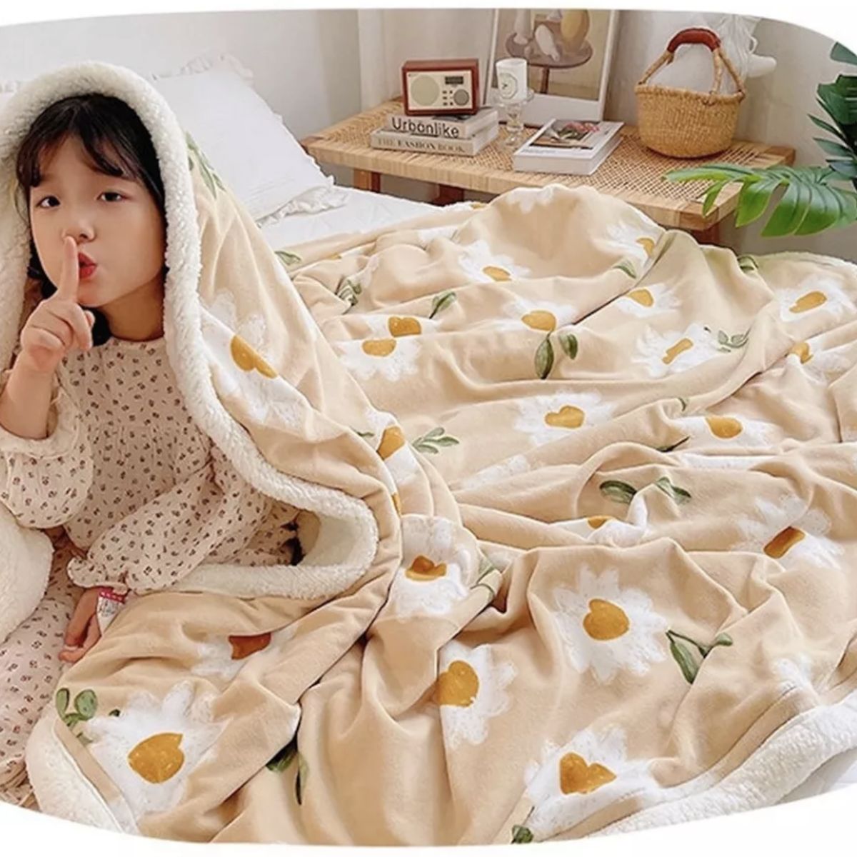 HOMER DESIGN - Frazada Manta Sherpa Polar Termica 1.5 Plazas 150*200cm hmmt29