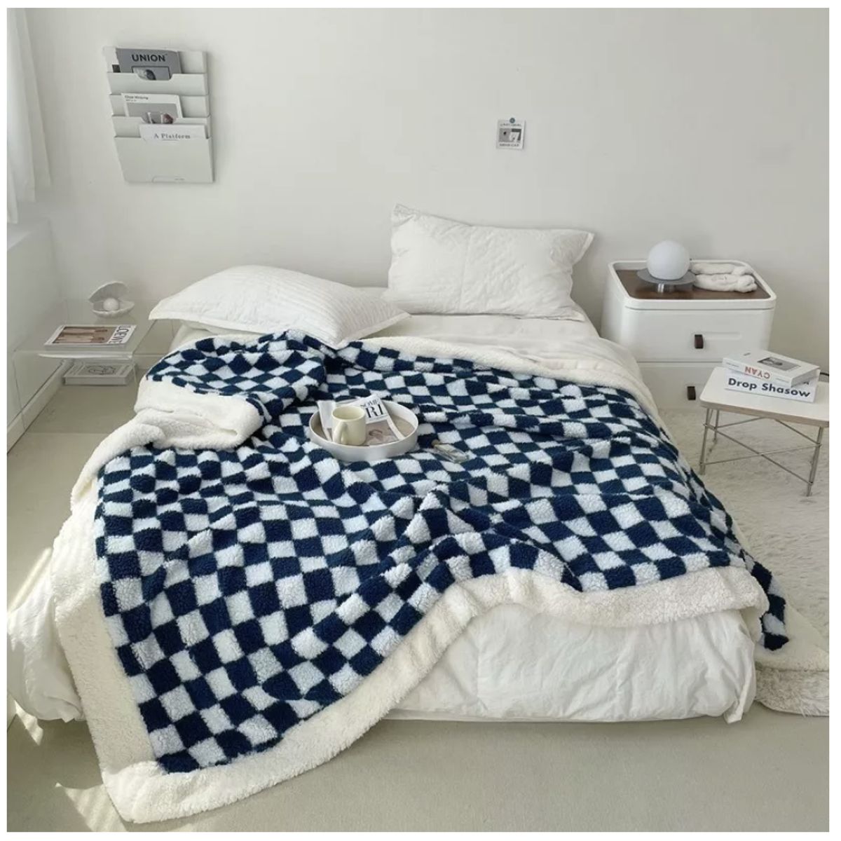 HOMER DESIGN - Frazada Manta Sherpa Polar Termica 2 Plaza 200*230cm Hmmt10