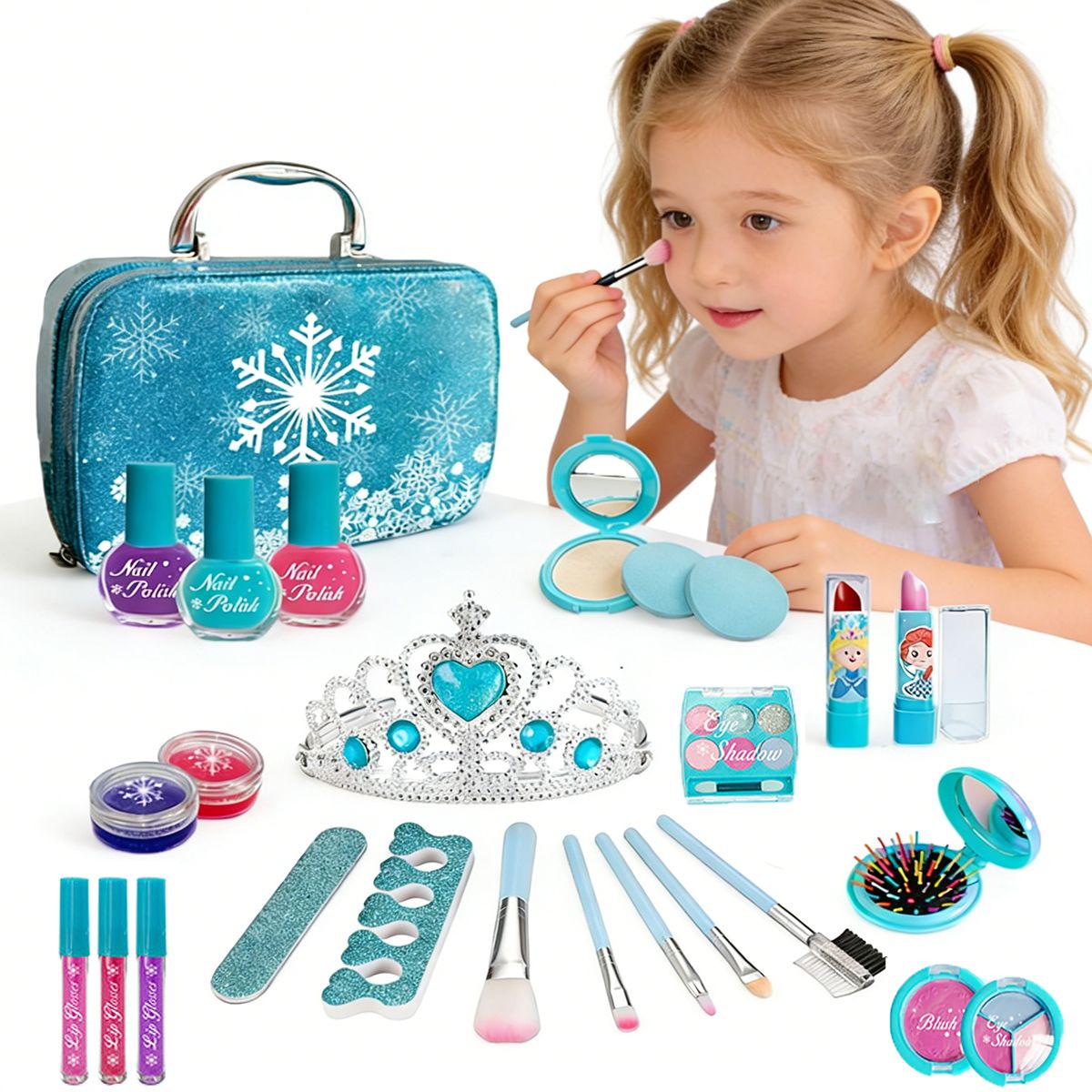 GENERICO - Sets 26 Piezas De Cosméticos Lavable Regalo Para Ninas