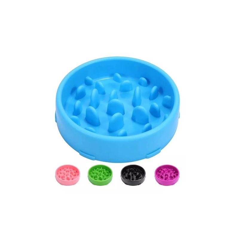 GENERICO - Pack 3 Platos Para Comida De Mascotas Anti Ansiedad Azar