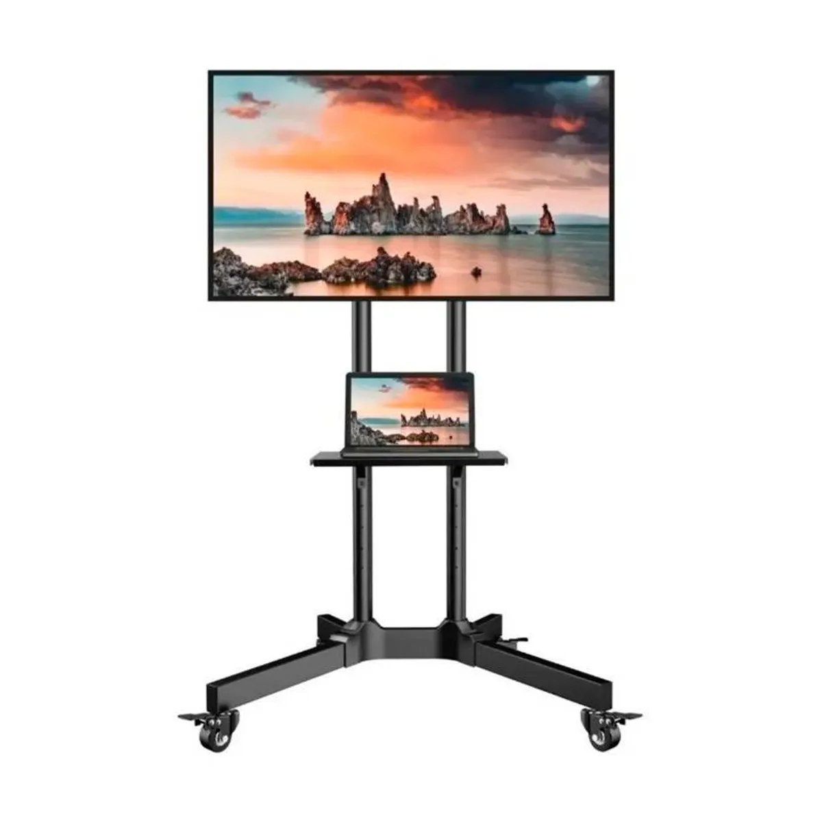 GENERICO - Soporte Tv Pedestal 32 A 75 Pulgadas inclinable Con Ruedas