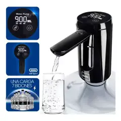 GENERICO - Dispensador Agua Electrico Bidon Pantalla Rinde 6 Bidones