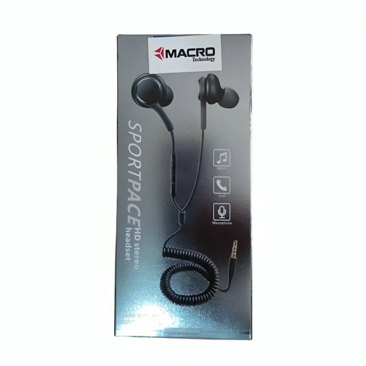OEM - AUDIFONO SPORT CABLE ESPIRAL coenxion aux 35